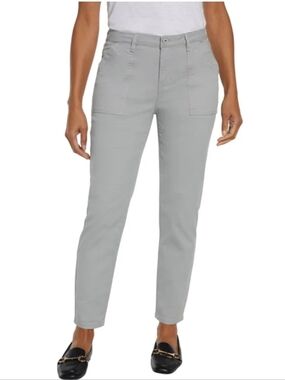 NEW! Women’s Banana Republic High Rise Twill Pants - Gray Size 12 Casual
